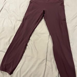 Lululemon Align High Rise legging with pockets 25 size 8 purple thistle